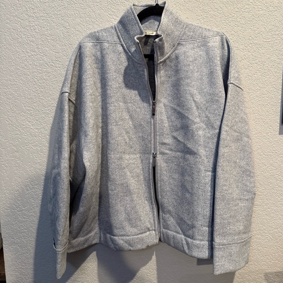 Madewell Relaxed Mockneck Knit Jacket - Picture 1 of 6